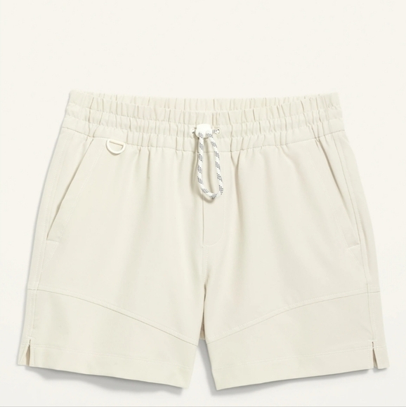 Old Navy High-Waisted StretchTech Water-Repellent Shorts Creme De La Creme BNWT - Picture 4 of 11